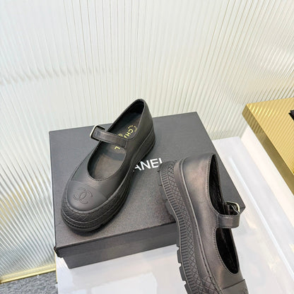 26S PLATFORM MARY JANE SHOES IN BLACK LAMBSKIN mysite