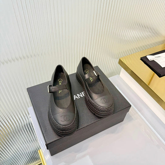 26S PLATFORM MARY JANE SHOES IN BLACK LAMBSKIN mysite