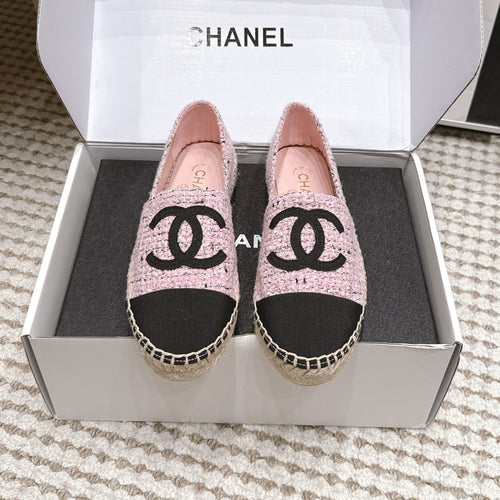 26S SLIP ONS IN PINK MIX BLACK TWEED AND PATENT CALFSKIN mysite