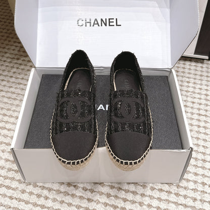 26S SLIP ONS IN BLACK TWEED AND PATENT CALFSKIN mysite
