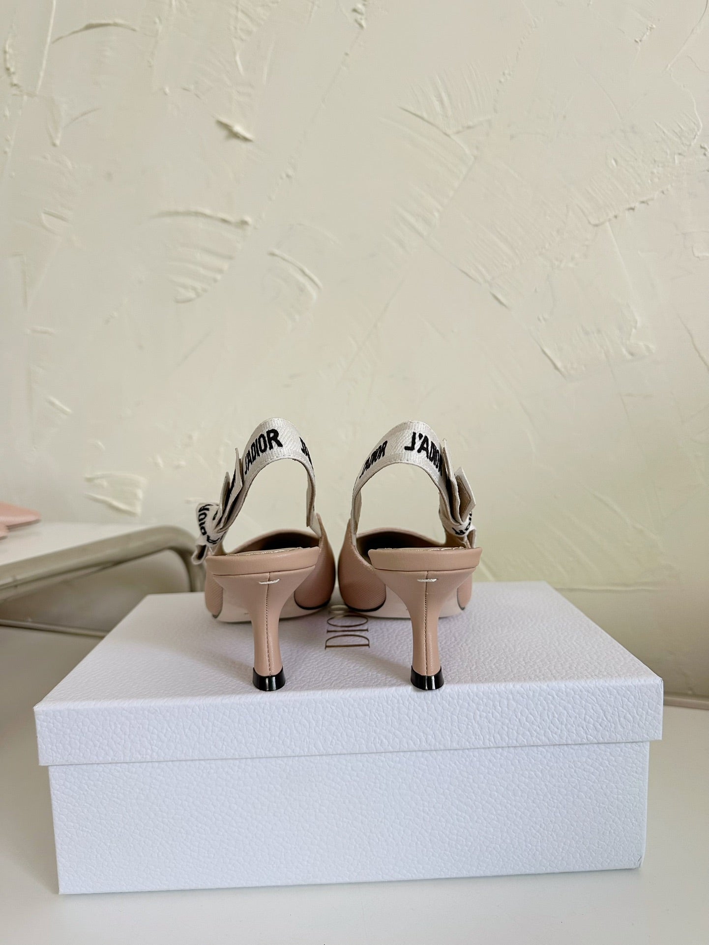 J'ADIOR SLINGBACK PUMP NUDE PINK TECHNICAL FABRIC 65 MM mysite