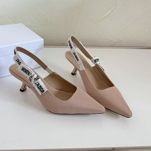 J'ADIOR SLINGBACK PUMP NUDE PINK TECHNICAL FABRIC 65 MM mysite