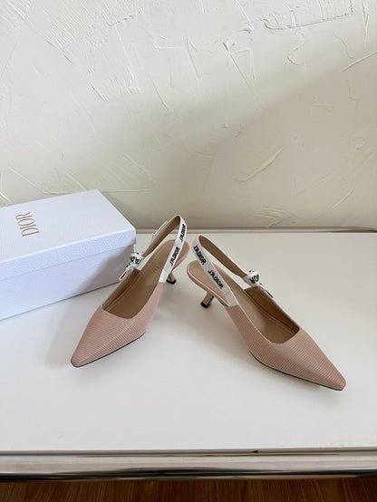J'ADIOR SLINGBACK PUMP NUDE PINK TECHNICAL FABRIC 65 MM mysite