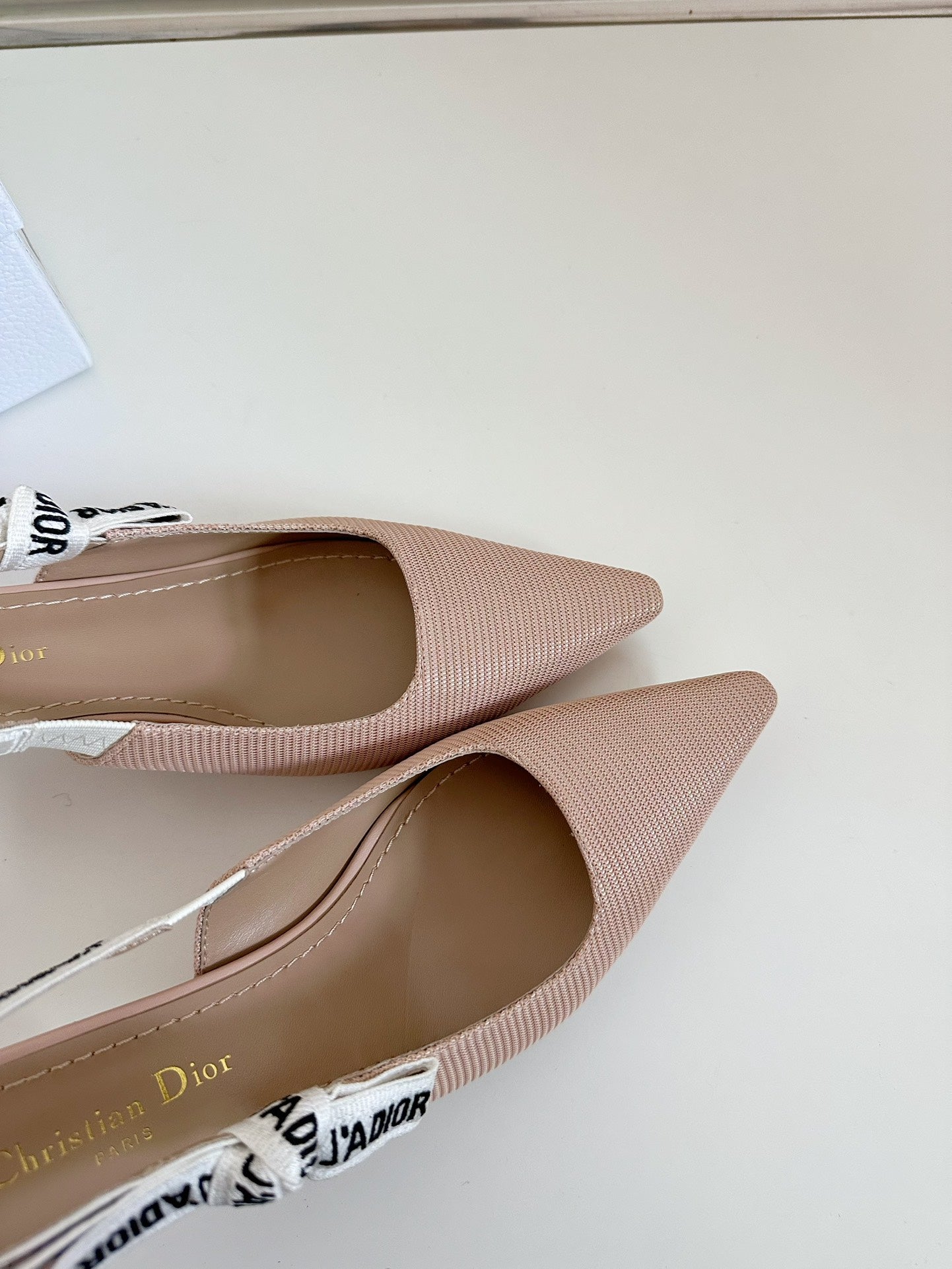 J'ADIOR SLINGBACK PUMP NUDE PINK TECHNICAL FABRIC 65 MM mysite