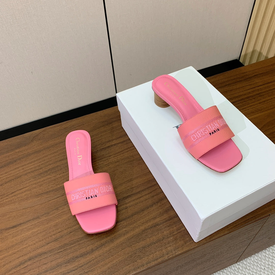 DIOR 25S HIGH-HEEL SANDALS 40 MM IN PINK CALFSKIN mysite