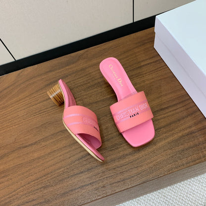 DIOR 25S HIGH-HEEL SANDALS 40 MM IN PINK CALFSKIN mysite