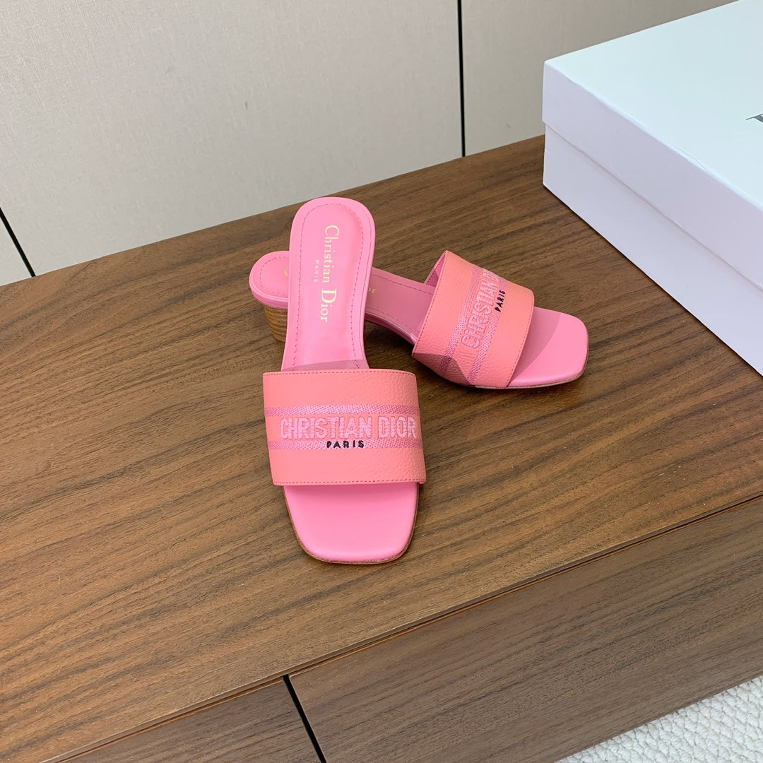 DIOR 25S HIGH-HEEL SANDALS 40 MM IN PINK CALFSKIN mysite