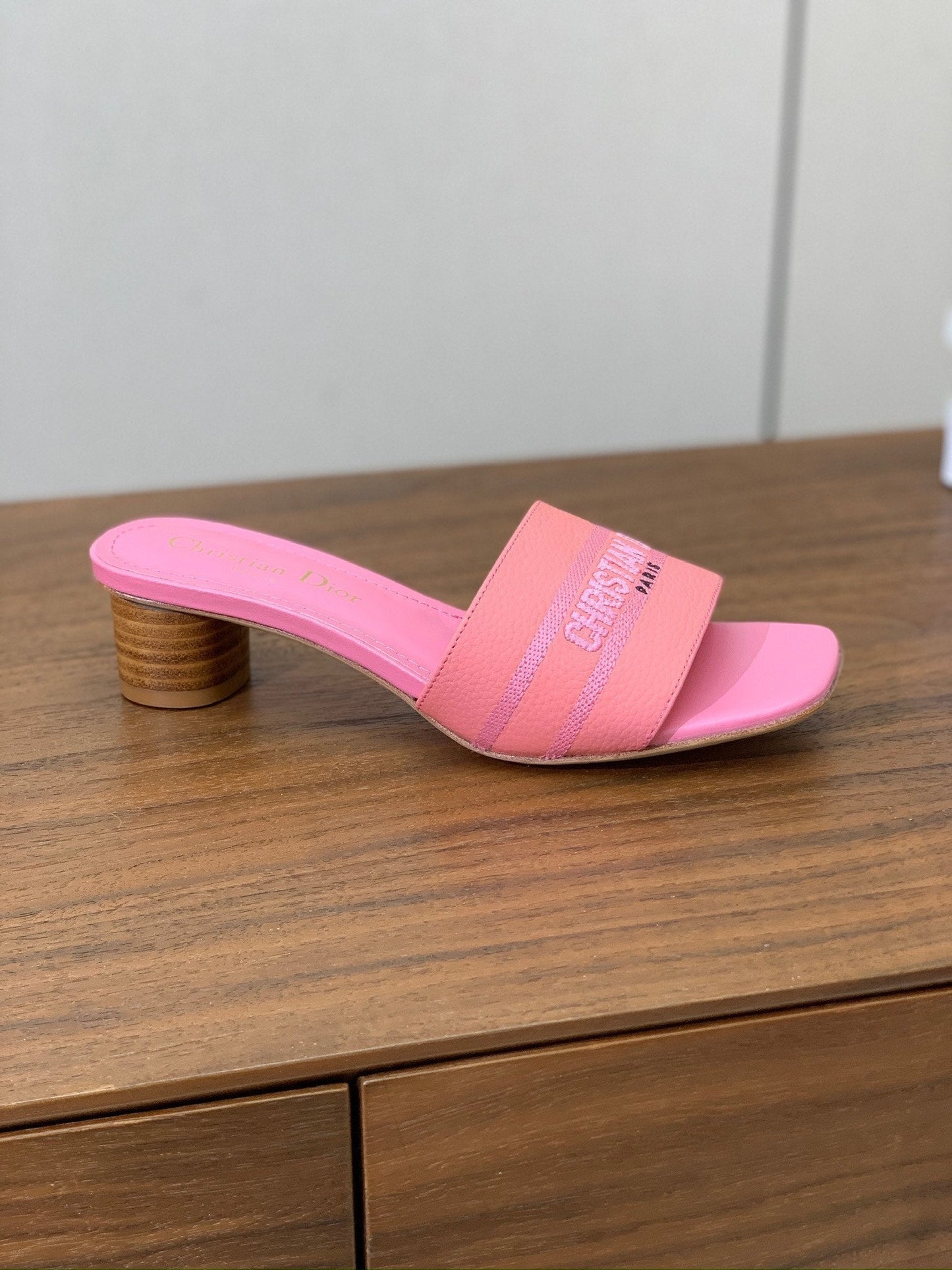 DIOR 25S HIGH-HEEL SANDALS 40 MM IN PINK CALFSKIN mysite