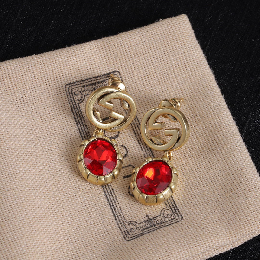Good Fancy Design Bracelet & Earrings & Necklace(Red) mysite