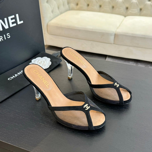Double C High Heel Black Lambskin mysite