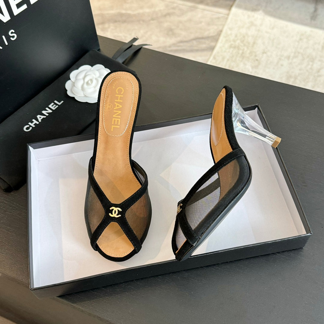Double C High Heel Black Lambskin mysite