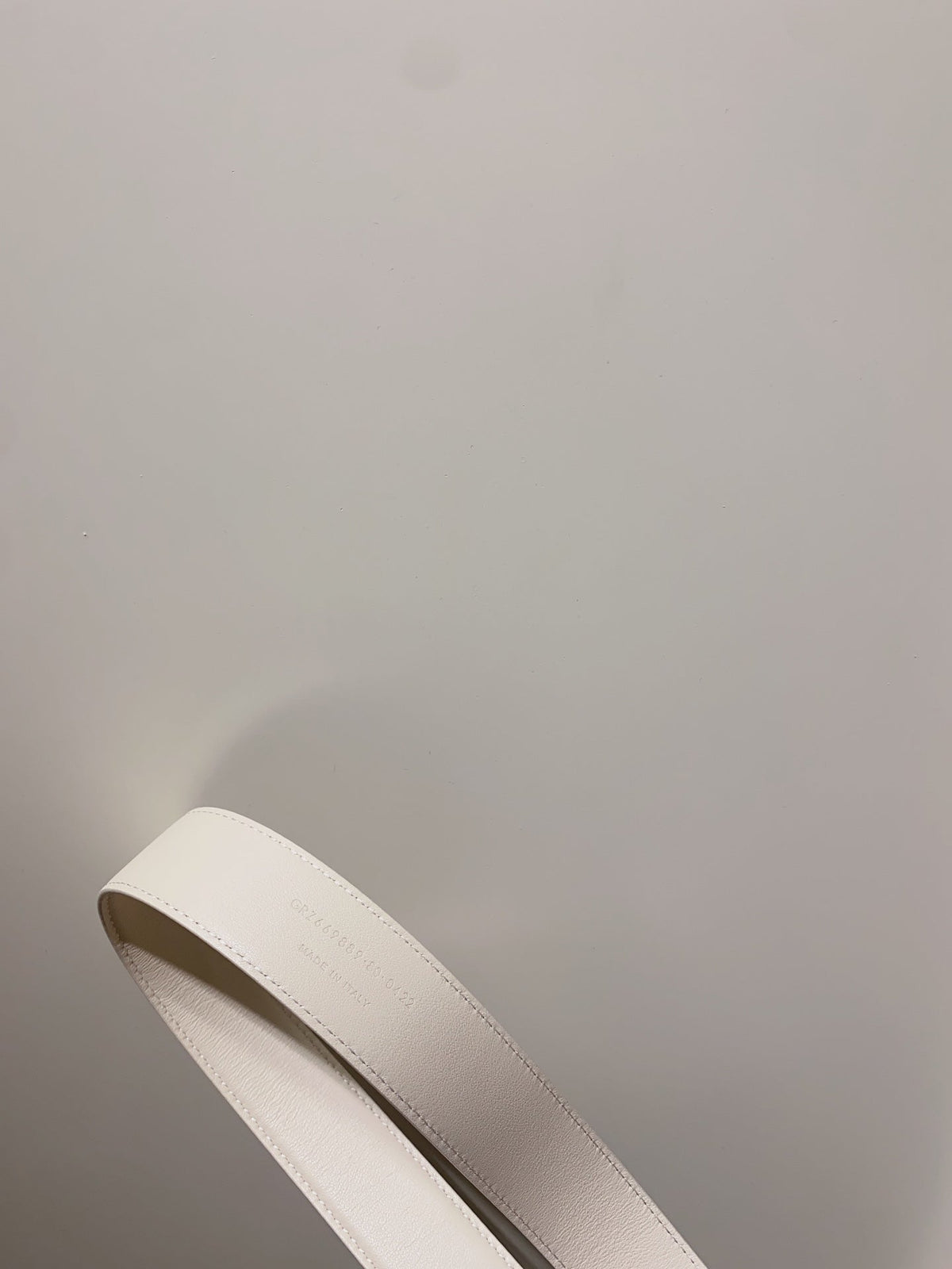 YSL 25S BELT 30 MM IN CREAM WHITE CALFSKIN 520626 mysite