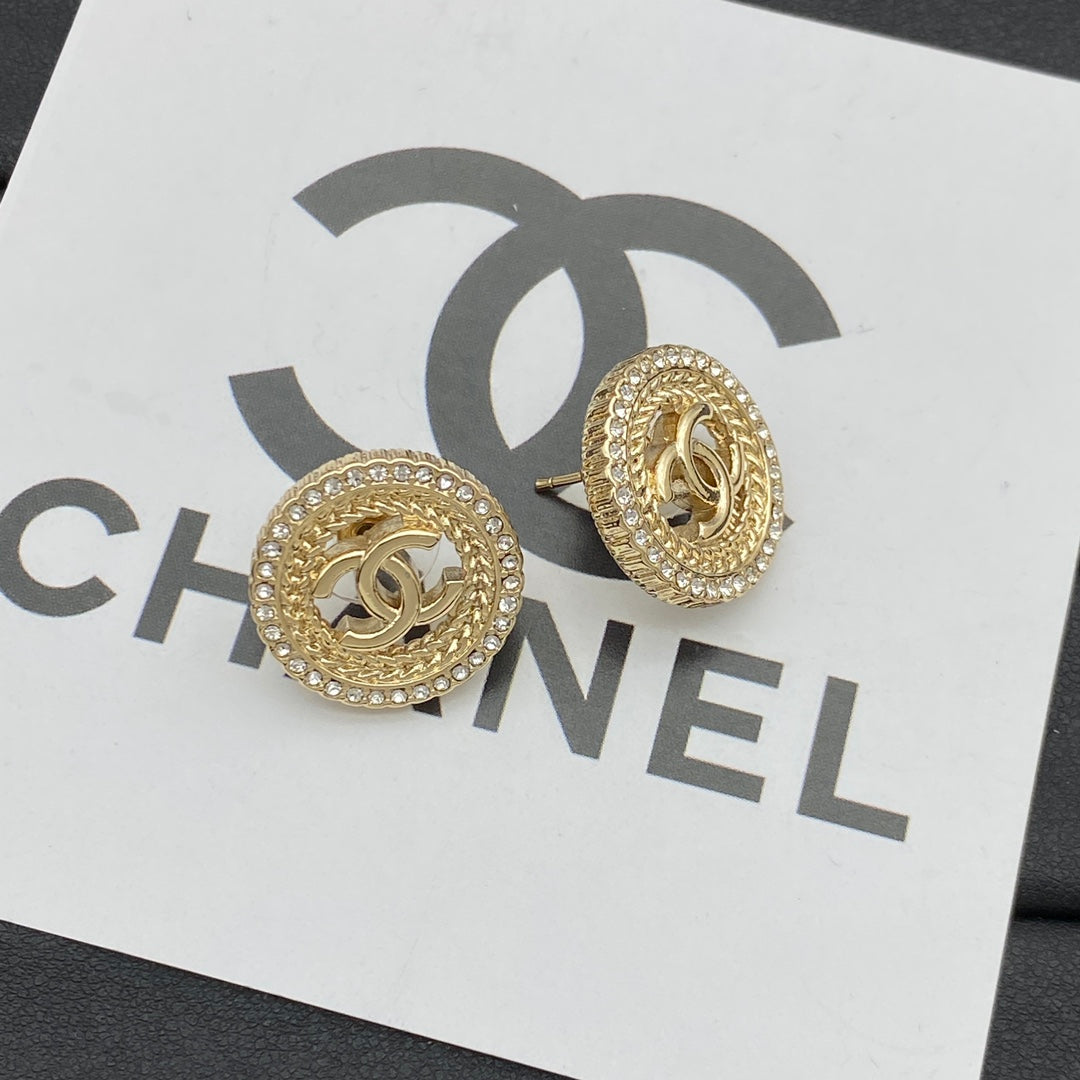 Circle Coco Girl Earrings Stud mysite
