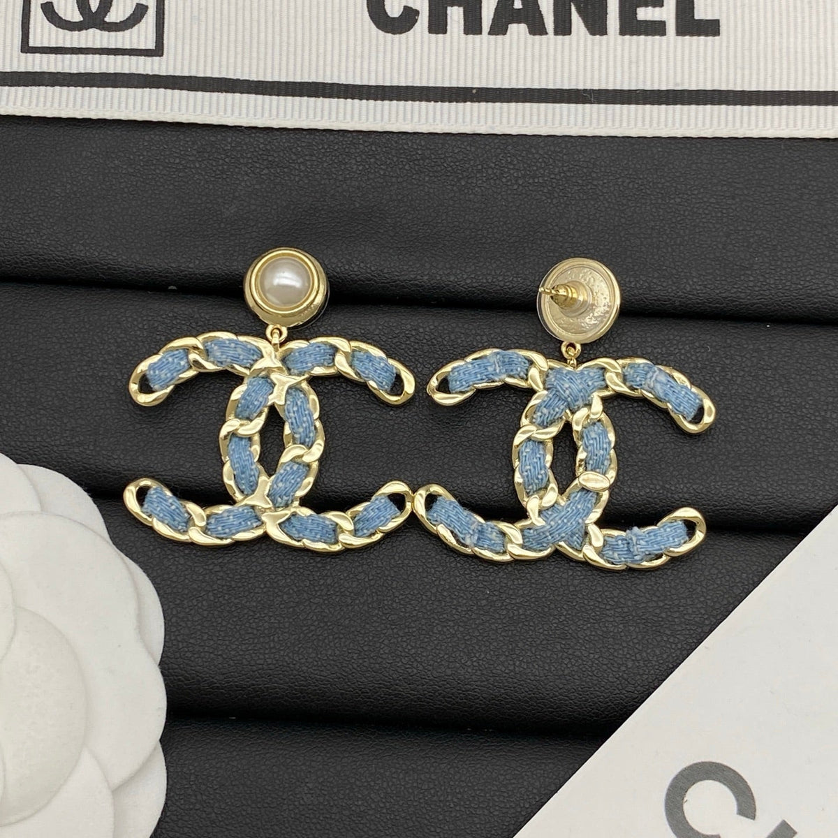 Busy Denim Girl Earrings mysite