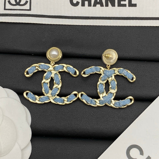 Busy Denim Girl Earrings mysite