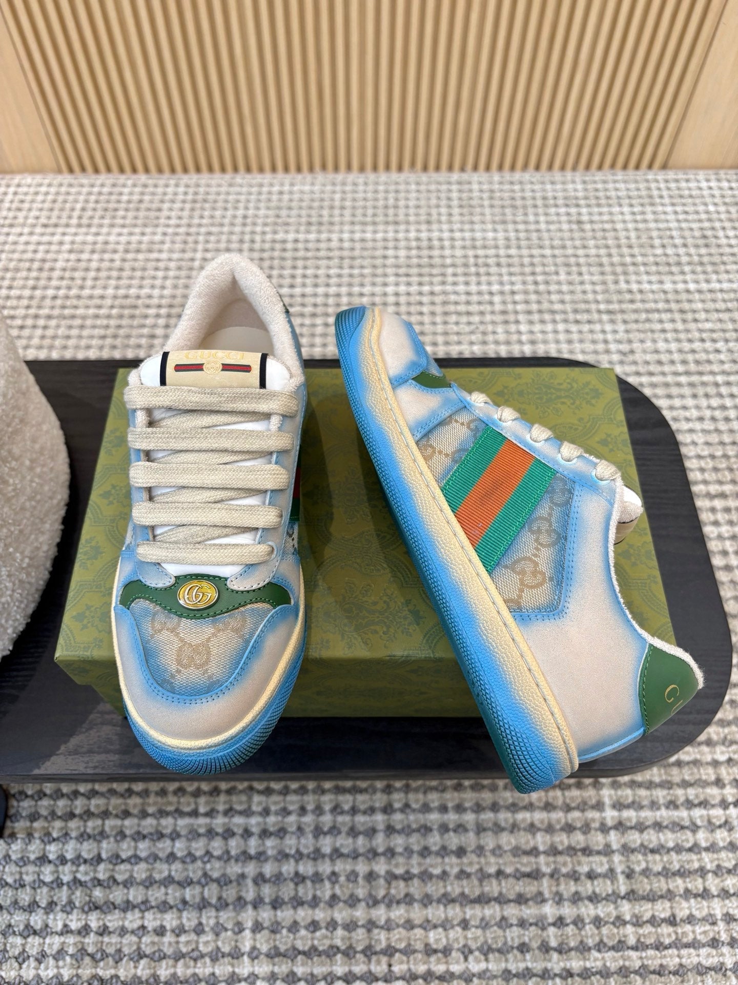 26S SNEAKERS IN BLUE GRADIENT CANVAS mysite