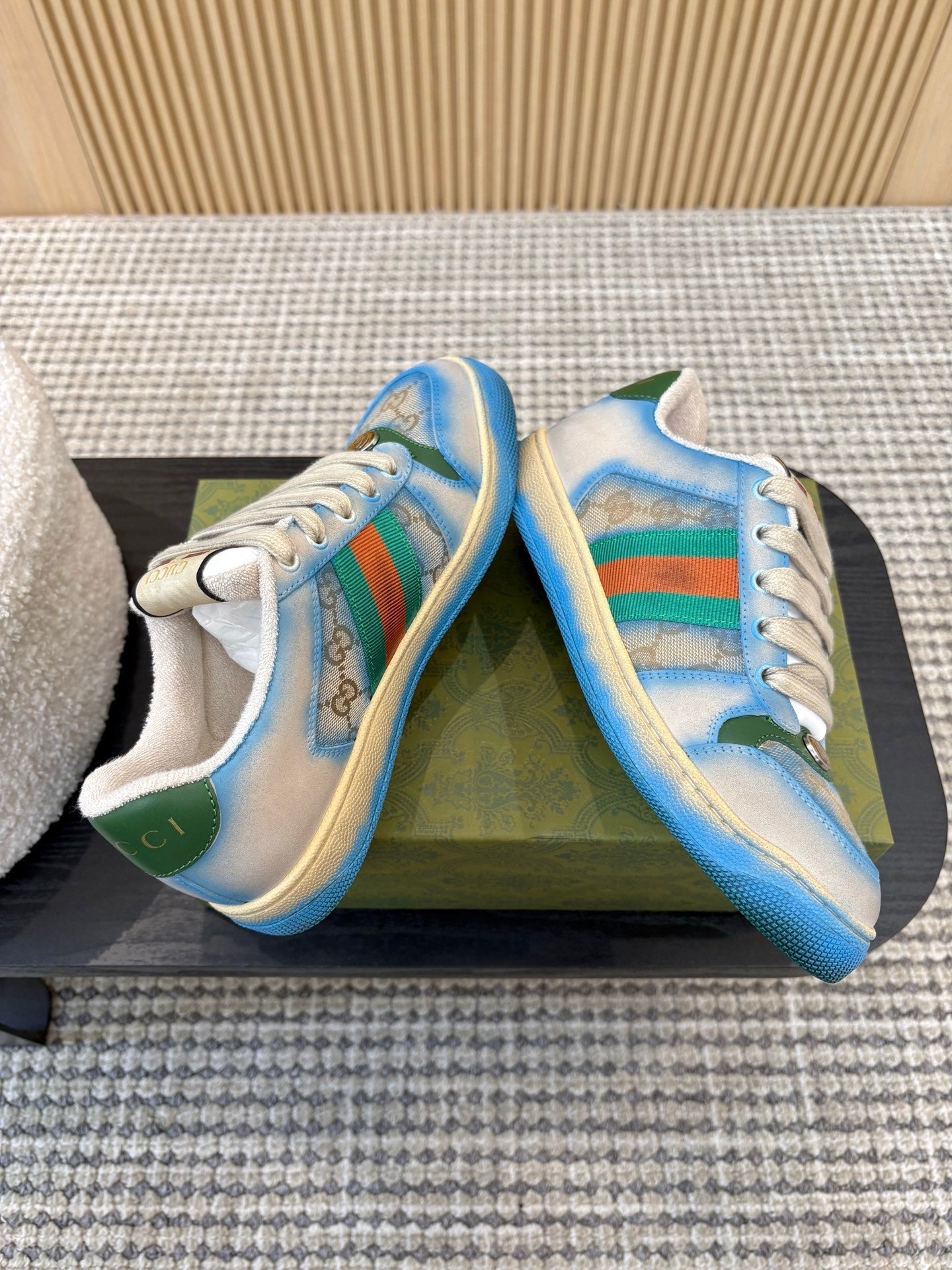 26S SNEAKERS IN BLUE GRADIENT CANVAS mysite