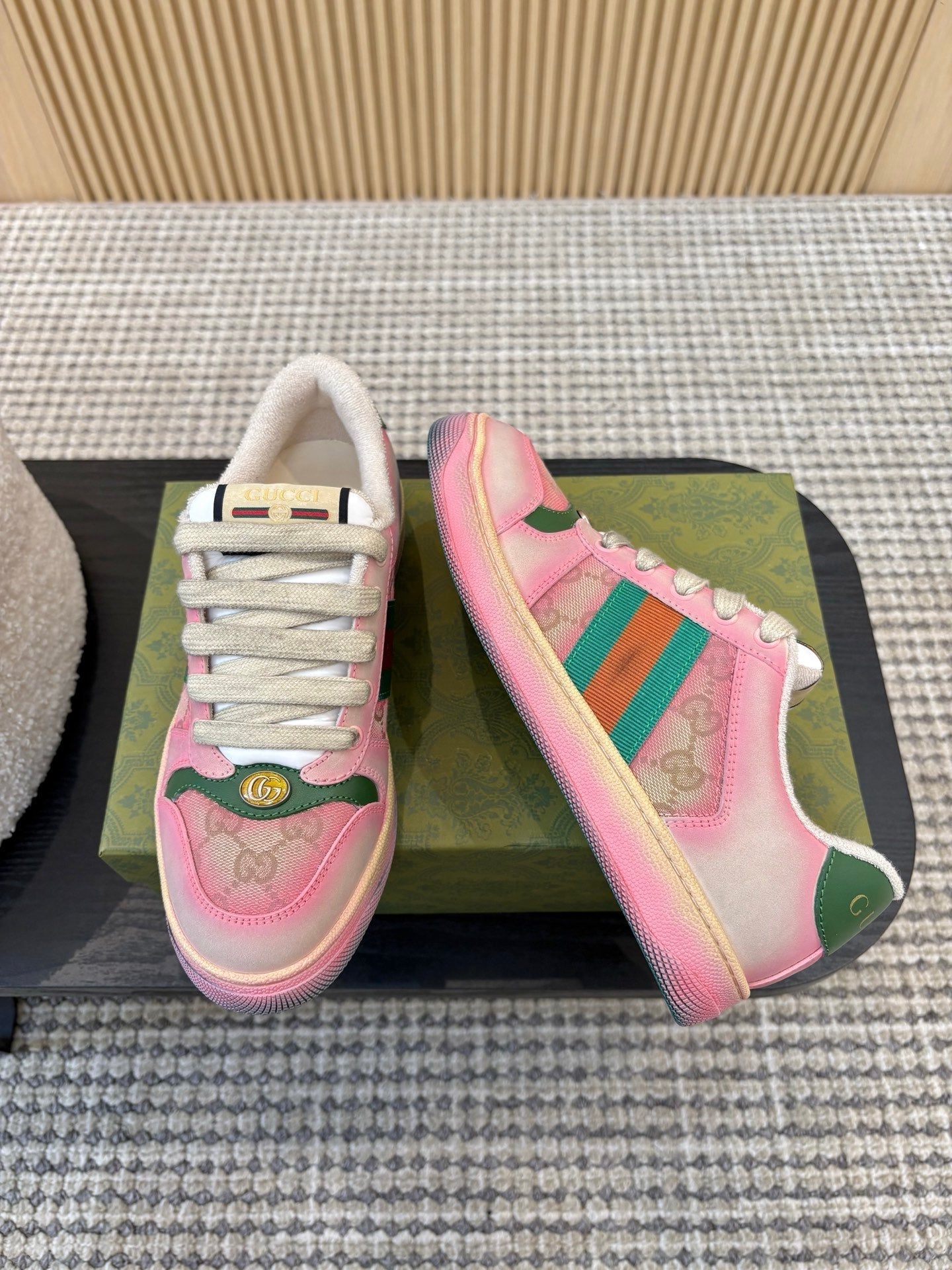 26S SNEAKERS IN PINK GRADIENT CANVAS mysite