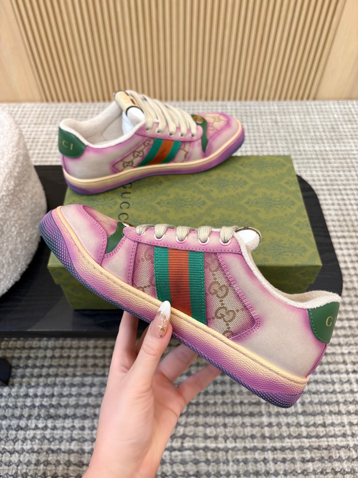 26S SNEAKERS IN PURPLE GRADIENT CANVAS mysite