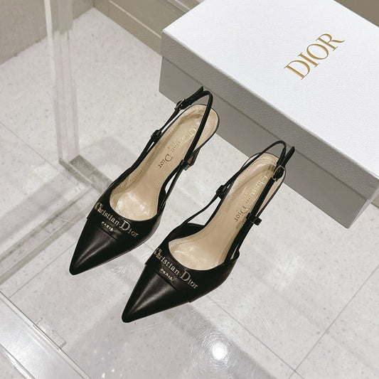 MY DD 25S SLINGBACK PUMP 50MM IN BLACK CALFSKIN mysite