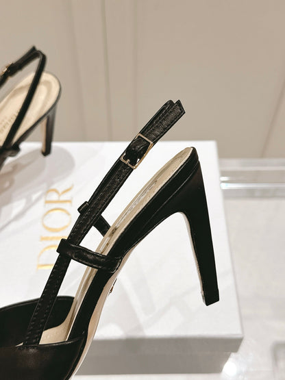 MY DD 25S SLINGBACK PUMP 50MM IN BLACK CALFSKIN mysite