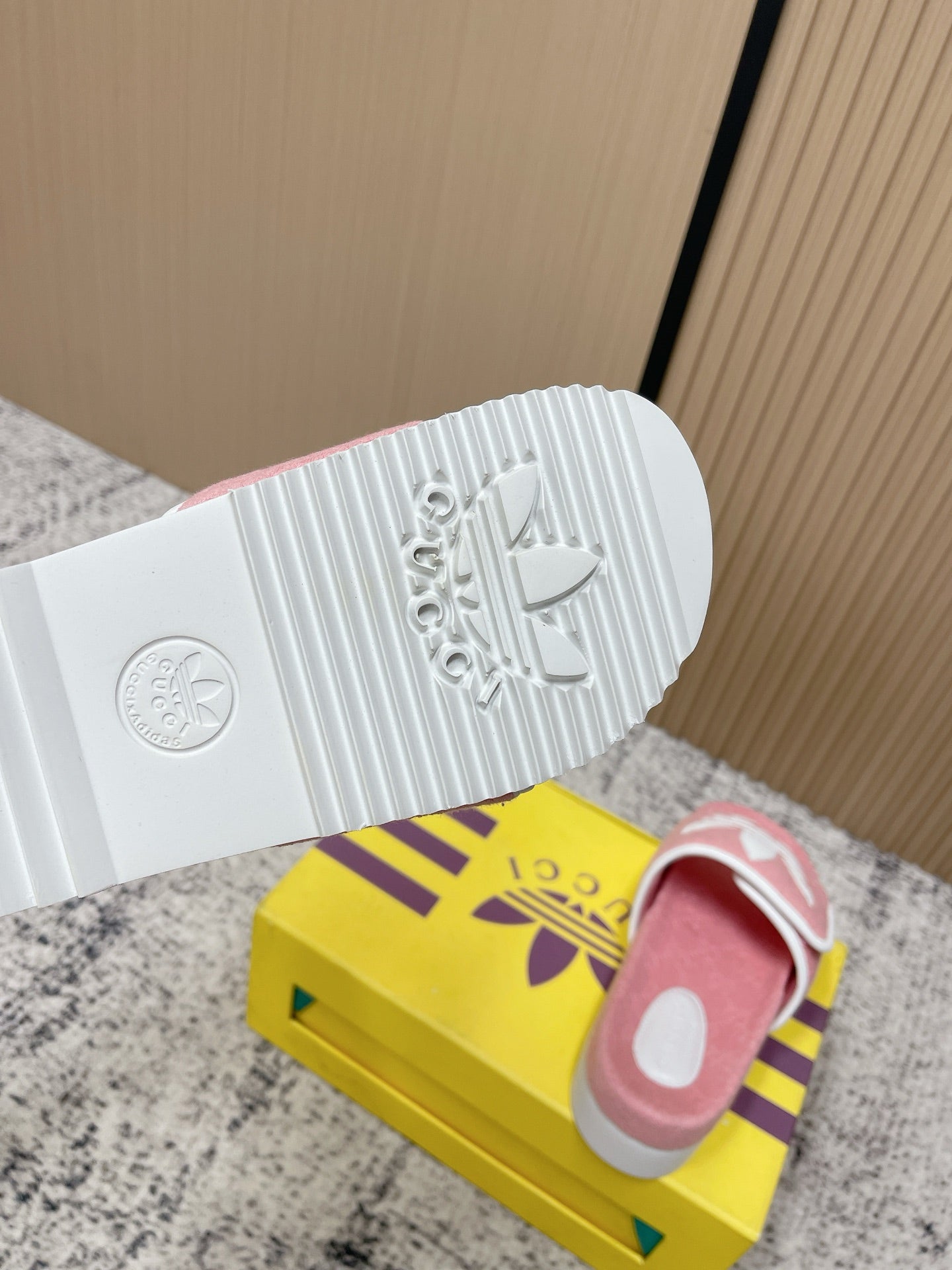 26S PLATFORM SLIDE SANDALS IN LIGHT PINK FABRIC mysite