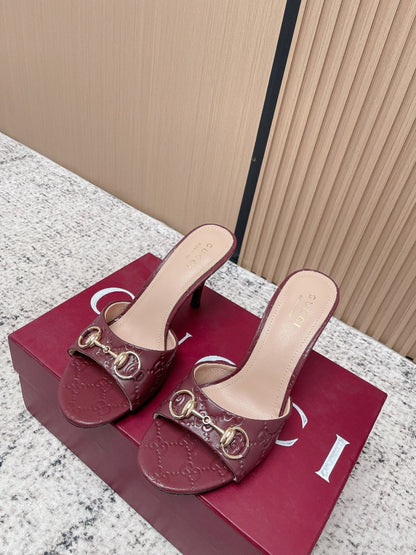 26S HIGH-HEEL SANDALS 85 MM IN DARK RED CALFSKIN mysite