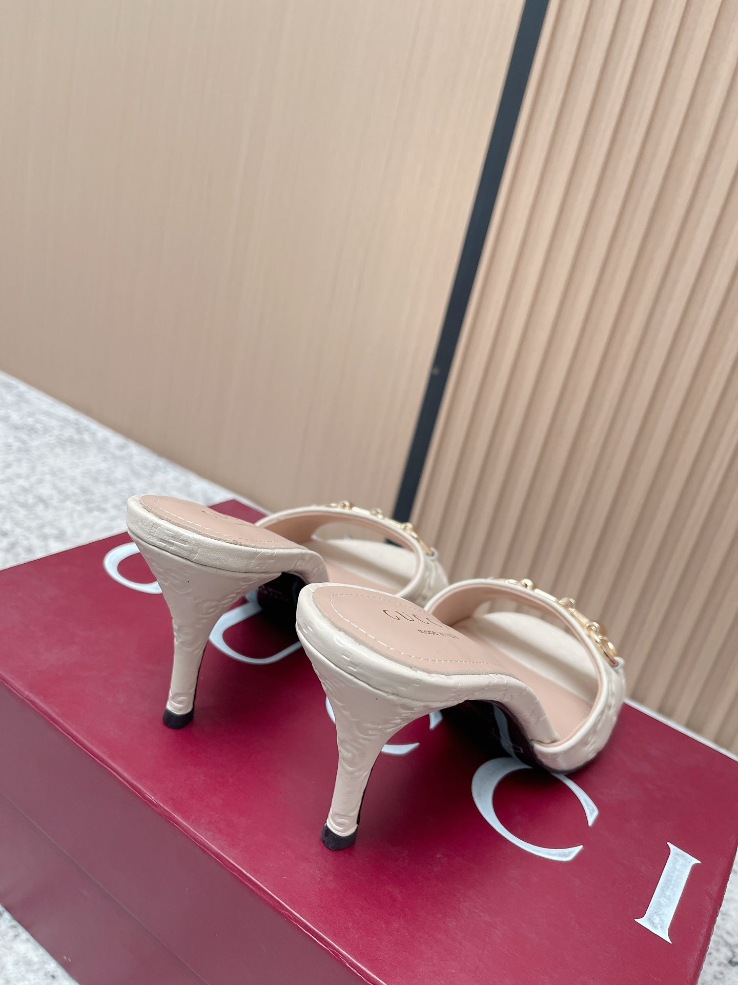 26S HIGH-HEEL SANDALS 85 MM IN CREAM WHITE CALFSKIN mysite