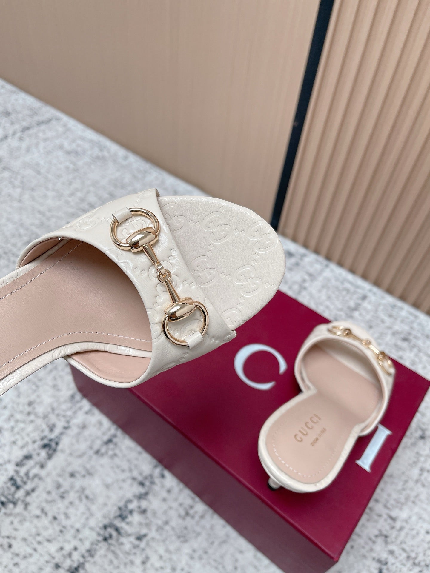 26S HIGH-HEEL SANDALS 85 MM IN CREAM WHITE CALFSKIN mysite