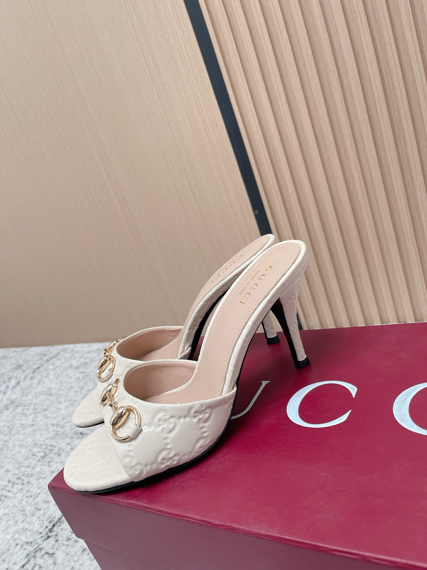 26S HIGH-HEEL SANDALS 85 MM IN CREAM WHITE CALFSKIN mysite