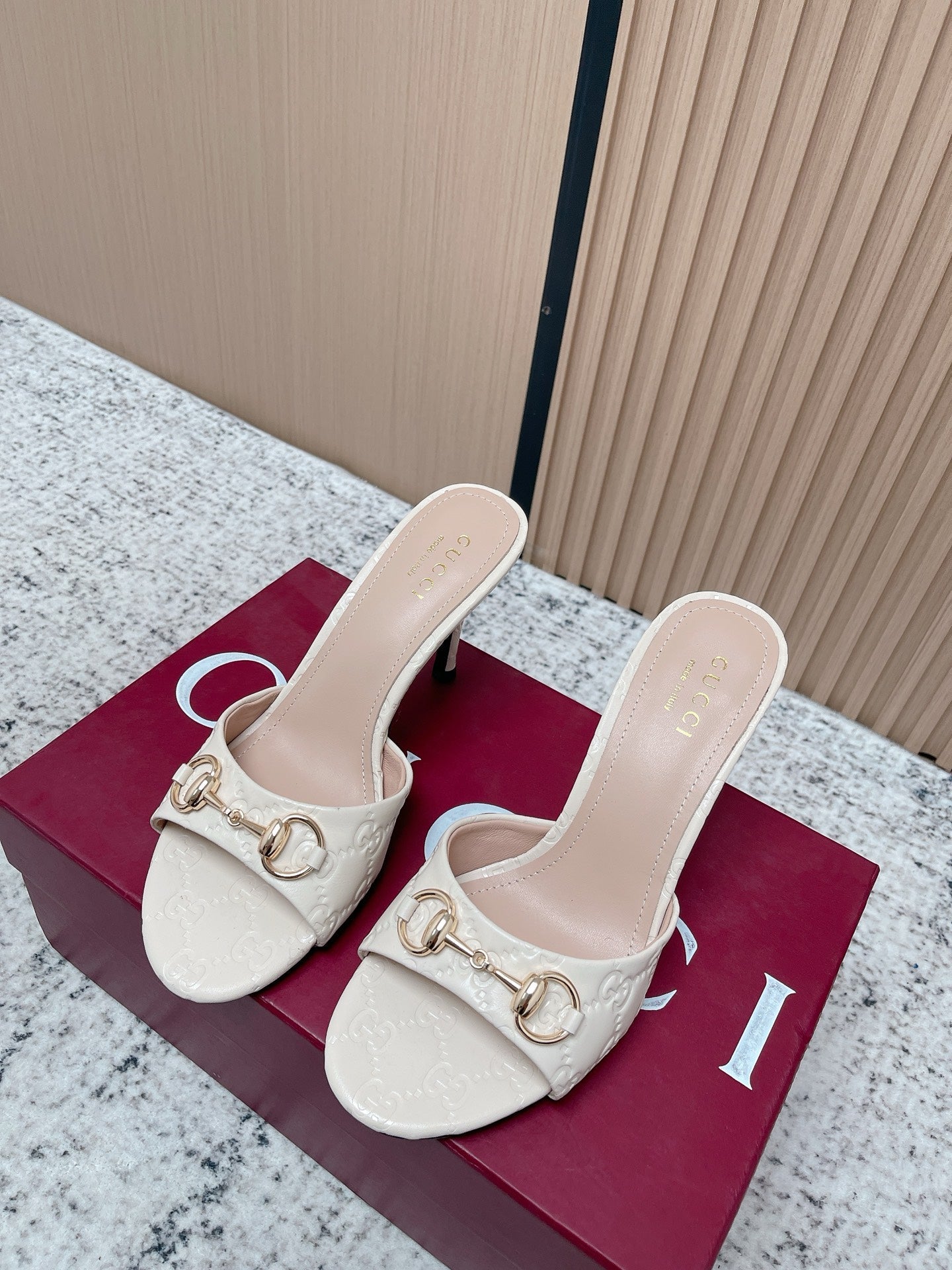 26S HIGH-HEEL SANDALS 85 MM IN CREAM WHITE CALFSKIN mysite