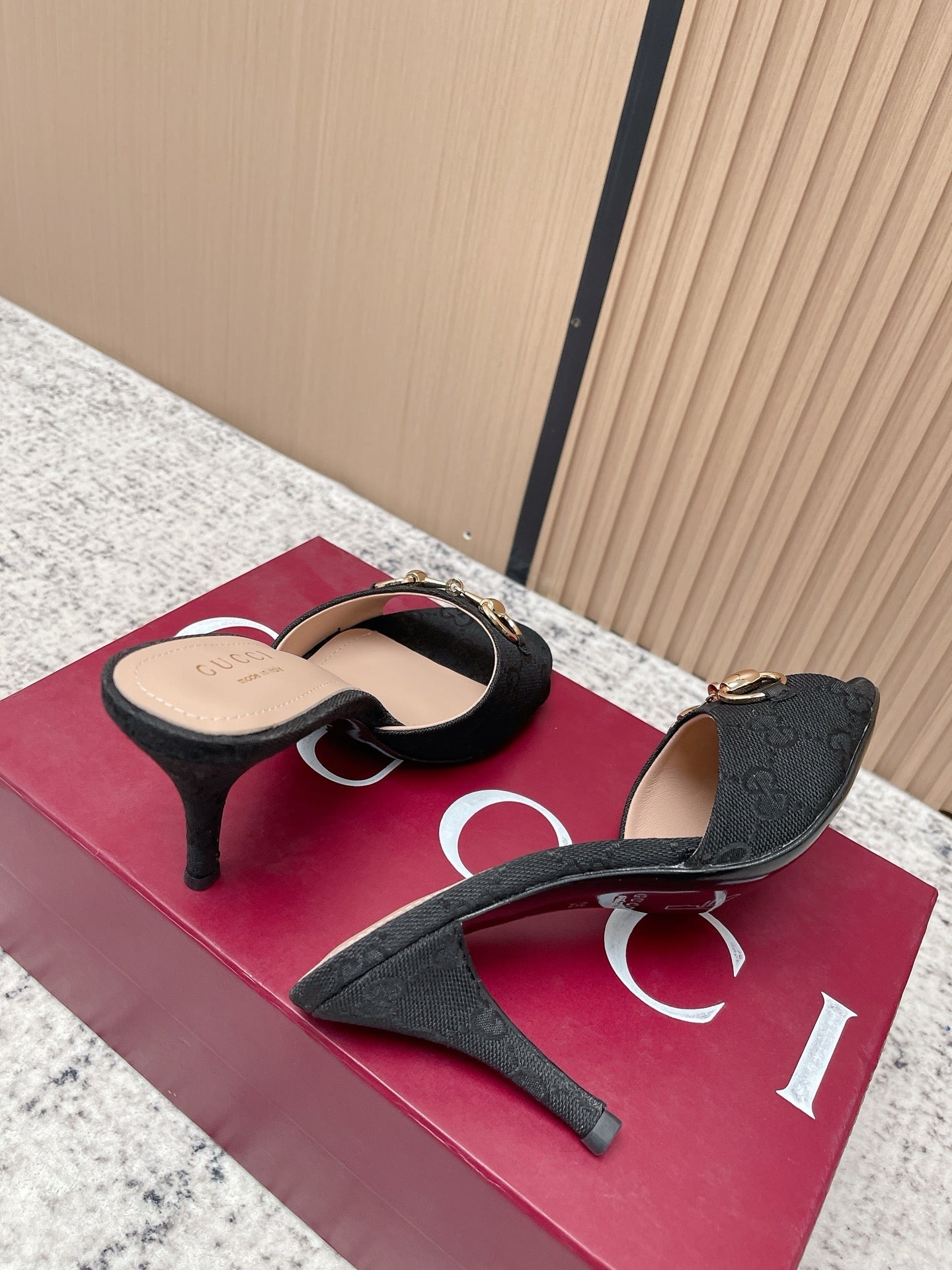 26S HIGH-HEEL SANDALS 85 MM IN BLACK CANVAS mysite