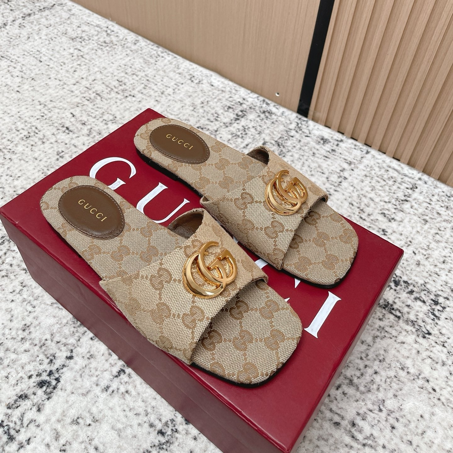 26S SLIDE SANDAL IN BEIGE CANVAS mysite