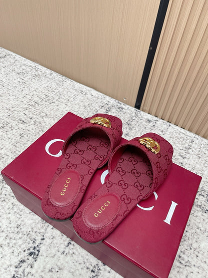26S SLIDE SANDAL IN DARK RED CANVAS mysite