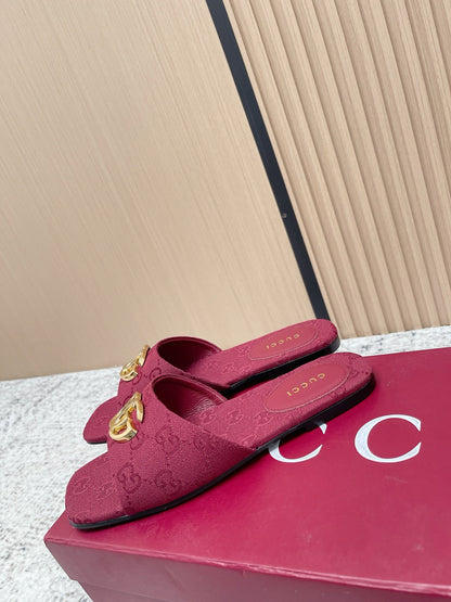 26S SLIDE SANDAL IN DARK RED CANVAS mysite
