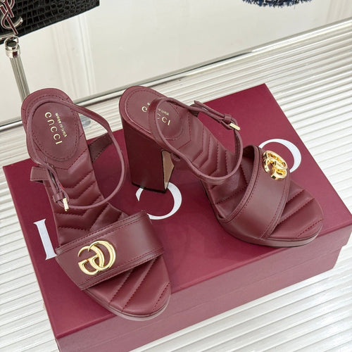 26S HIGH-HEELED SANDALS 120 MM IN DARK RED CALFSKIN mysite