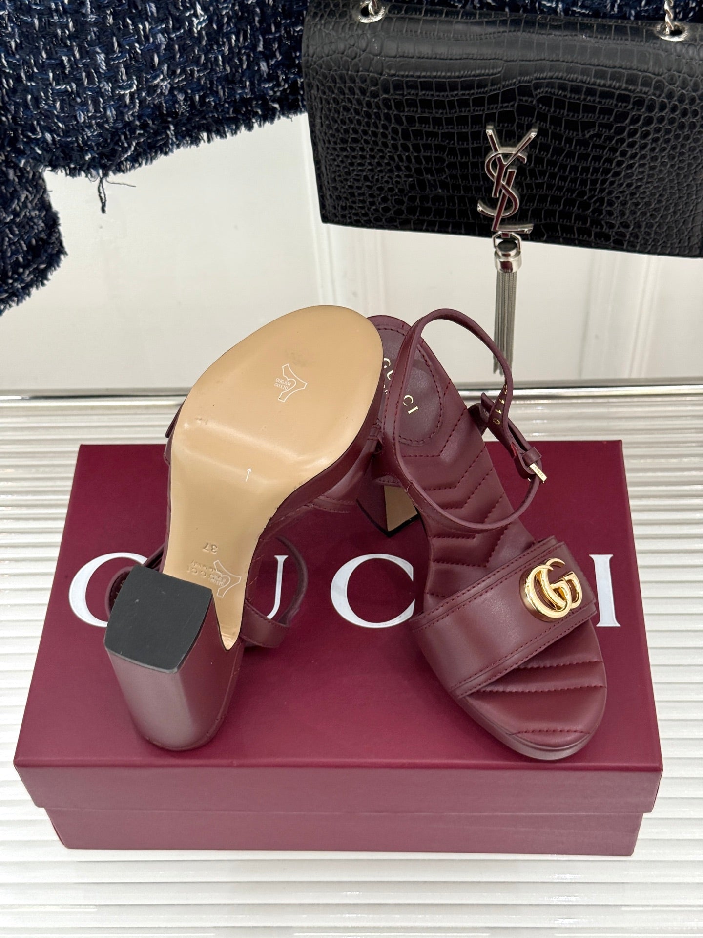 26S HIGH-HEELED SANDALS 120 MM IN DARK RED CALFSKIN mysite