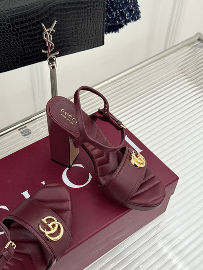 26S HIGH-HEELED SANDALS 120 MM IN DARK RED CALFSKIN mysite