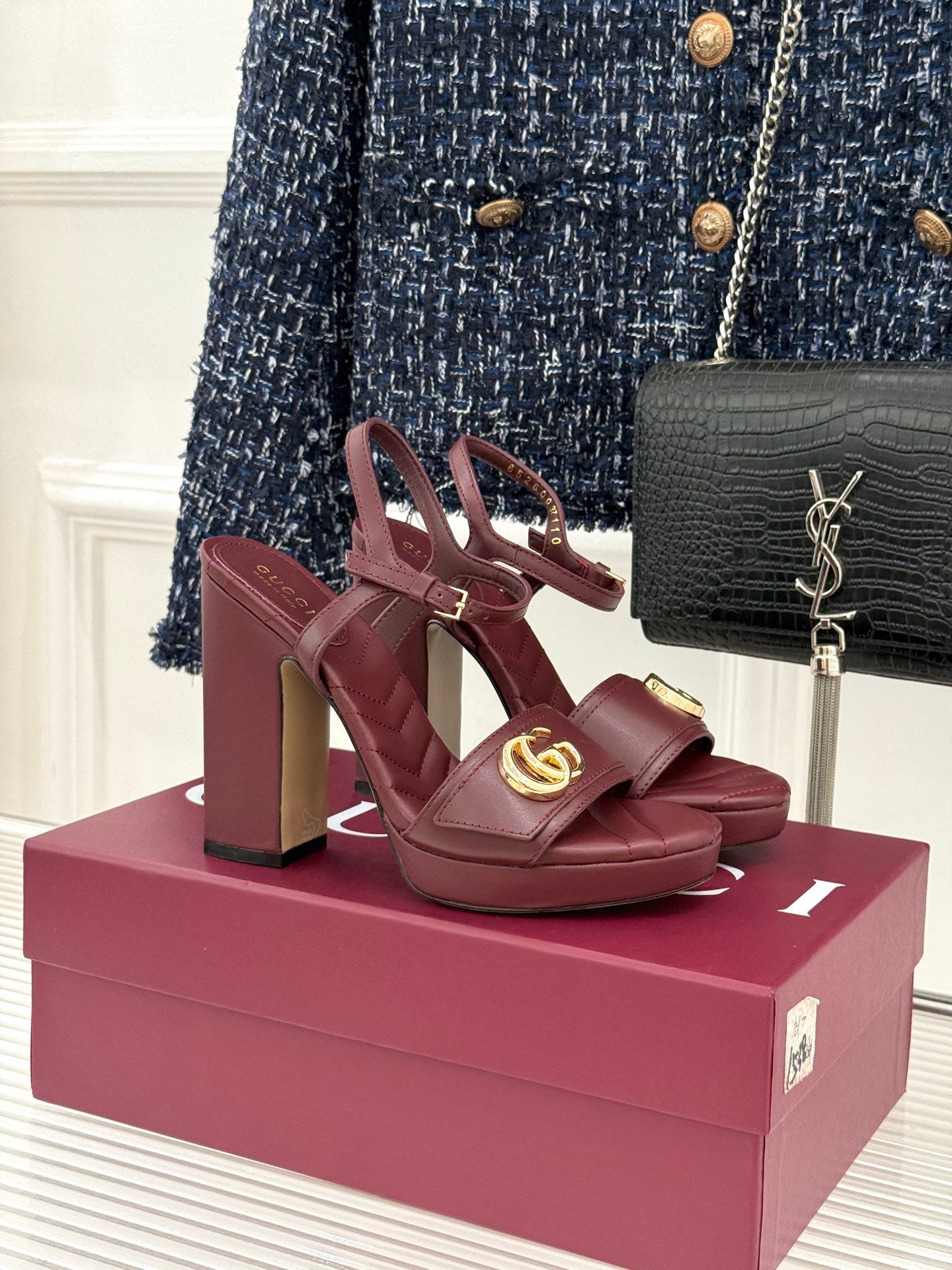 26S HIGH-HEELED SANDALS 120 MM IN DARK RED CALFSKIN mysite