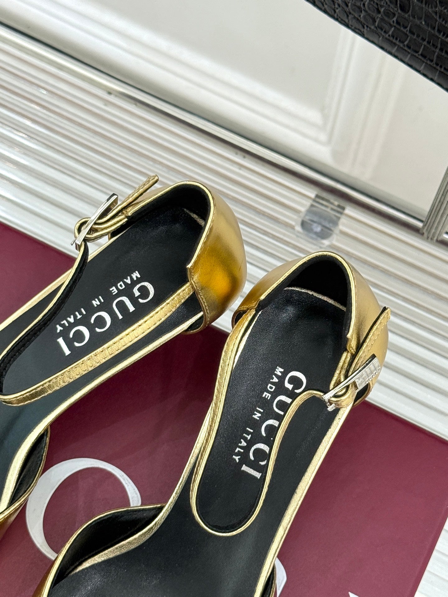 26S HIGH HEELS 55 MM IN GOLD LAMBSKIN mysite