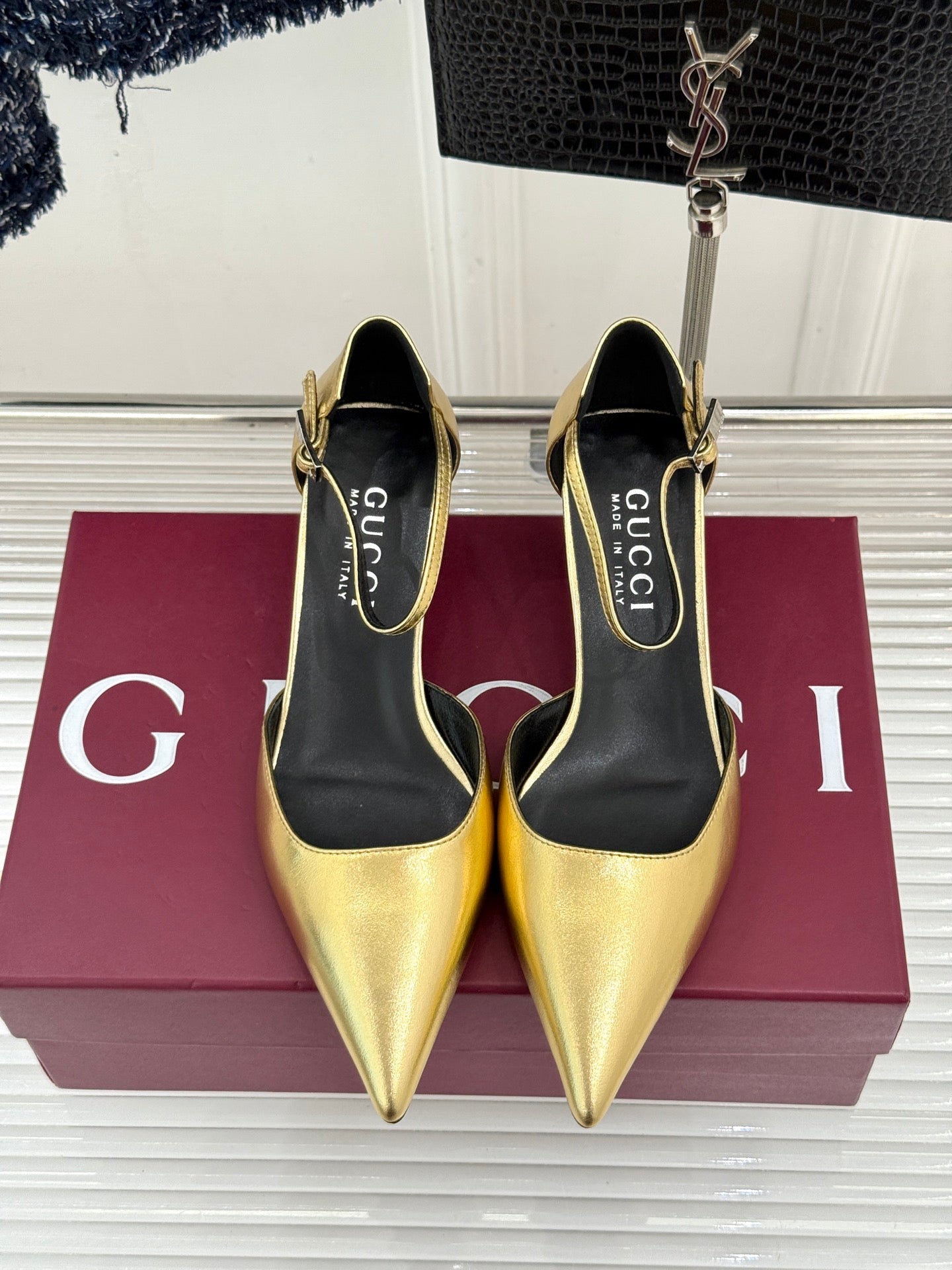 26S HIGH HEELS 55 MM IN GOLD LAMBSKIN mysite