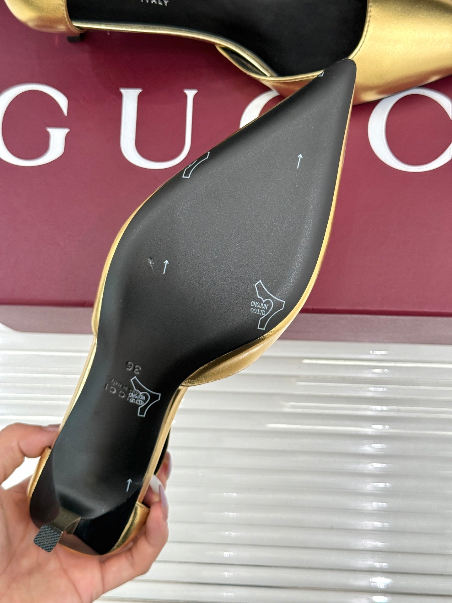26S HIGH HEELS 55 MM IN GOLD LAMBSKIN mysite