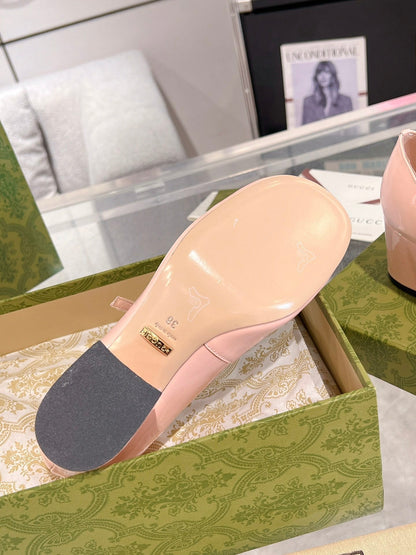 HORSEBIT MARY JANE HEEL IN LIGHT PINK CALFSKIN GOLD HARDWARE mysite