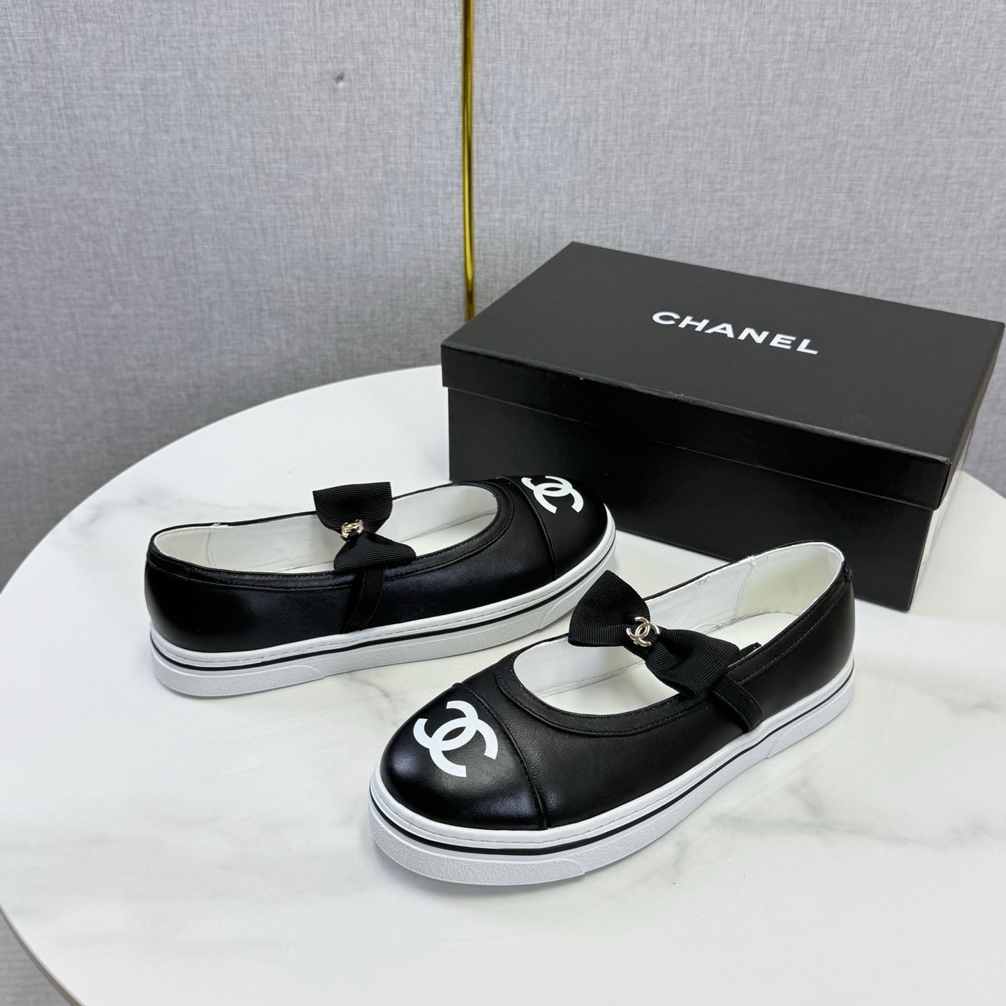 CHANEL 26S MARY JANE SNEAKERS IN BLACK CALFSKIN mysite