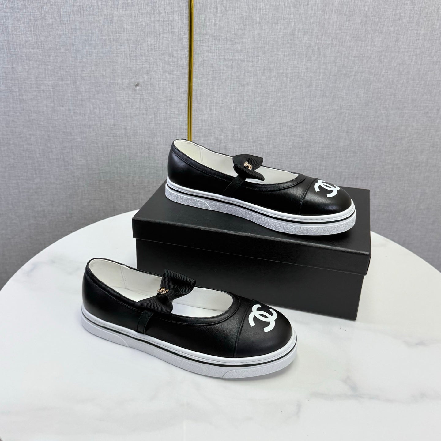 CHANEL 26S MARY JANE SNEAKERS IN BLACK CALFSKIN mysite