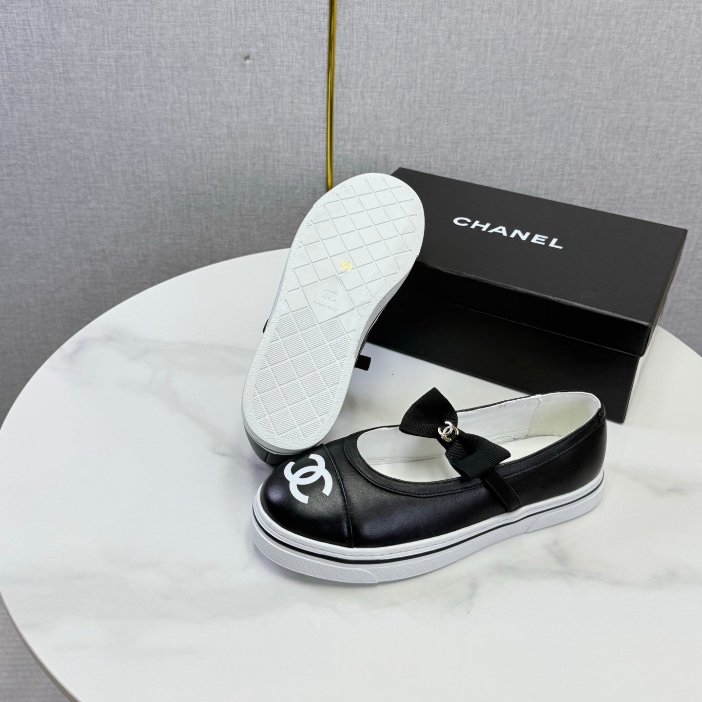 CHANEL 26S MARY JANE SNEAKERS IN BLACK CALFSKIN mysite