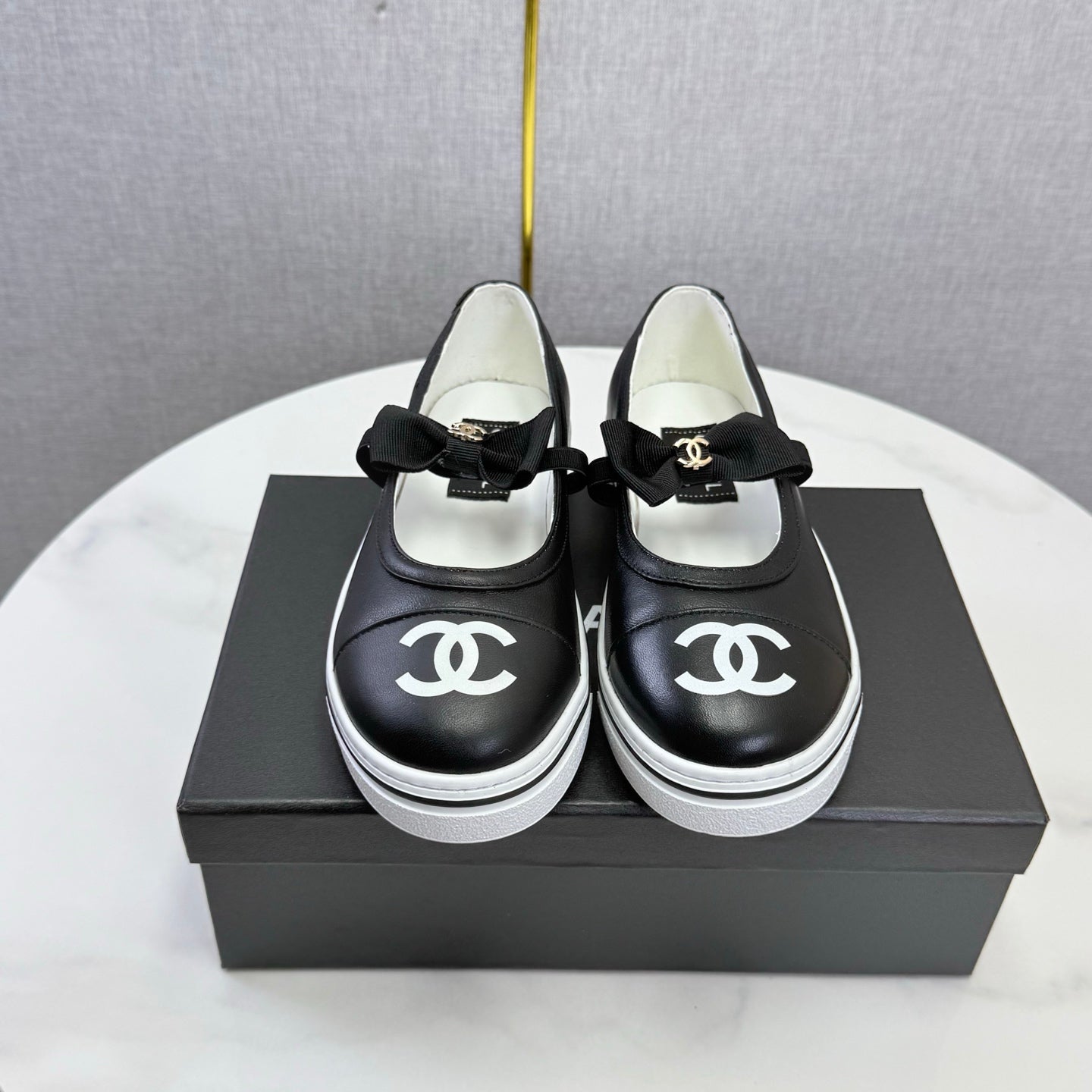 CHANEL 26S MARY JANE SNEAKERS IN BLACK CALFSKIN mysite