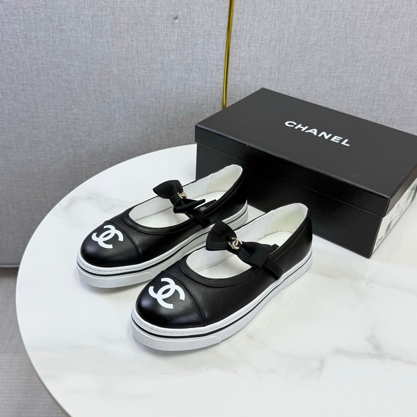 CHANEL 26S MARY JANE SNEAKERS IN BLACK CALFSKIN mysite