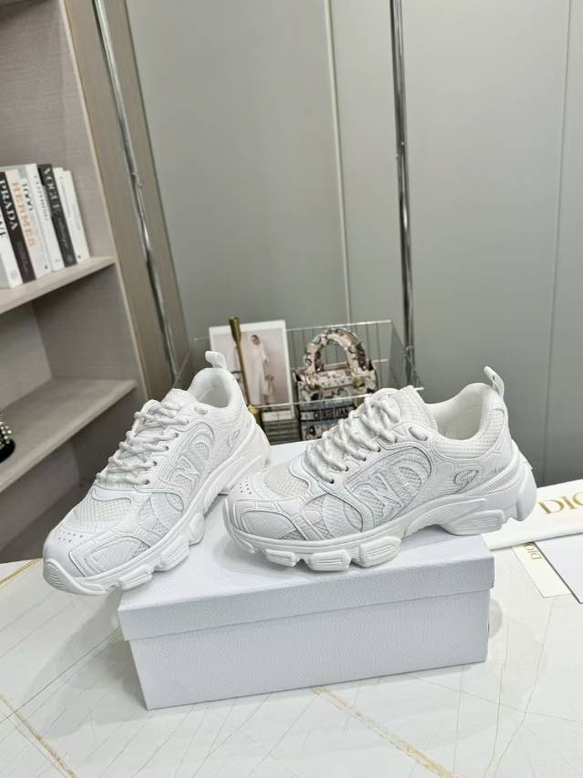 CD CHORONO SNEAKER IN WHITE MESH mysite