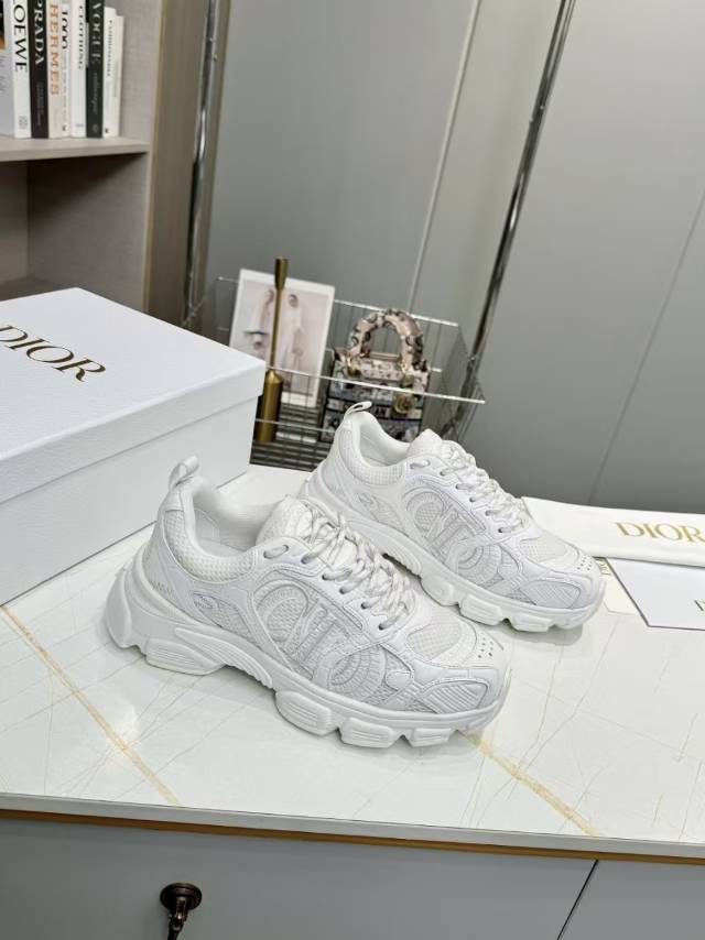 CD CHORONO SNEAKER IN WHITE MESH mysite